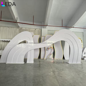 LEDA Toile de fond acrylique Exquisite Wedding Pros Luxury Cre Large Geometric Unique Wedding Backdrop - Product Image 6