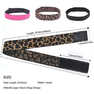 YUSEN Double Polyester Elastic Bands Wig <b>Edges</b> Hook Loop Adjustable for Leopard Print Wrap Melting Lace Frontal <b>Edges</b> - Product Image 1