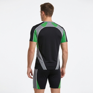 Ensemble de maillots de football personnalisés, impression numérique, uniforme de football en polyester, manches courtes, col rond - Product Image 2