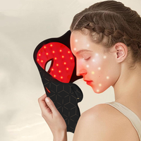 Masque facial LED en silicone personnalisé OEM 4 couleurs 460nm 590nm 630nm 850nm Appareil de luminothérapie rouge