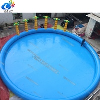 Piscines géantes rectangulaires en PVC, piscines gonflables bon marché