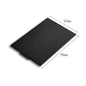 Aluminum Black High End Texture Thin Type Men Use Fashion <b>Compact</b> Pocket <b>Mirror</b> - Product Image 3