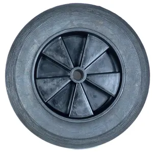 수레 타이어 단단한 고무 바퀴 8 인치/소형 농업 기계 바퀴