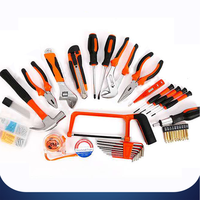 Wholesale High Quality Customizable OEM Plastic 18-Piece Household Hardware Tool Set with Electric Screwdriver Cordless Tool Box
