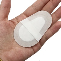 Patch oculaire médical jetable chirurgical absorbant 5.8x8.3cm, tampon oculaire non tissé stérile pour enfant et adulte
