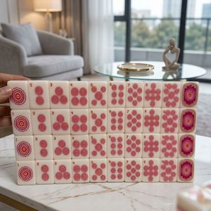 Juego de Fichas de Mahjong Acrílicas Portátiles Modernas Wild Mare Desert Rose |   PRE-ORDENAR Foto Real del Producto - Product Image 1