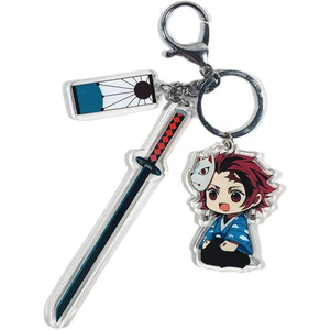 Anime acrílico Demon Slayer <span class=keywords><strong>Kimetsu</strong></span> <span class=keywords><strong>no</strong></span> <span class=keywords><strong>Yaiba</strong></span> acrílico llavero personaje colgante llavero - Product Image 1