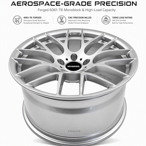 ล้อแม็กซ์ CNC Custom 1 ชิ้น 5x112 5x120 อัลลอยด์ ขอบ 17-20 นิ้ว แบบเว้า ขอบเดียว สำหรับ E92 M3 M3 E90 E92 E93 <span class=keywords><strong>AG</strong></span> M359 - Product Image 3