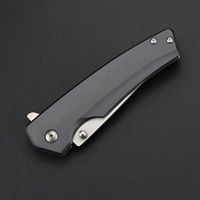 Couteau de poche de haute dureté, couteau pliant EDC pour hommes couteau de boîte tranchant pour la survie en plein air Camping randonnée pêche poignée en aluminium