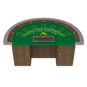 Tables de poker <span class=keywords><strong>Blackjack</strong></span> exclusives semi-circulaires YH 7 places, fabricants de tables de jeu de cartes de <span class=keywords><strong>casino</strong></span> - Product Image 2