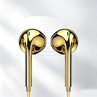 Earbud JYD E2245 Chrome Berlapis Emas YPE-C Earphone Kabel Emas Headphone DAC Headset Dekode Digital