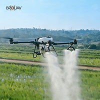 Dron Agrícola Profesional BROUAV de Gran Capacidad con Sistema de Vuelo Inteligente para la Protección de Cultivos en Grandes Terrenos Agrícolas