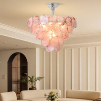 Lustre en verre de Murano de luxe postmoderne, style vintage français, artistique et coloré, suspension pour salon et salle à manger
