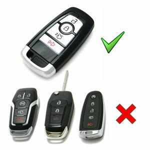Funda Metálica para Llave de Coche <span class=keywords><strong>Ford</strong></span> Edge Explorer Fusion Mustang F150 F250 - Product Image 2