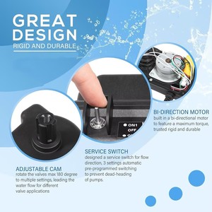 Pool Valve Actuator, Compatible with Hayward GVA-24 Valve Actuator with 15' Cable 24V for Pools, Spas - Product Image 5