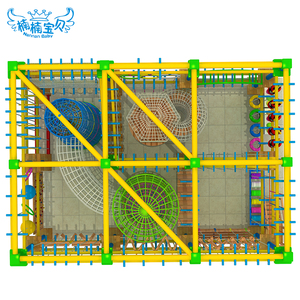 Parc d'aventure intérieur avec <span class=keywords><strong>parcours</strong></span> de cordes hautes, équipement de jeu d'<span class=keywords><strong>escalade</strong></span>, <span class=keywords><strong>parcours</strong></span> de cordes en filet d'aventure à vendre - Product Image 3