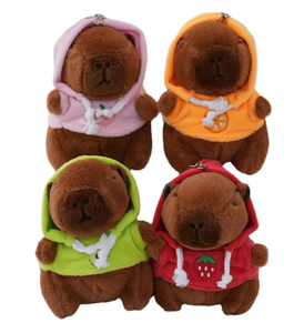 Produit phare : Porte-clés en peluche animal mignon (souris, capybara, rat), pendentif pour clés de voiture, figurine de machine à attraper - Product Image 2