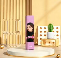 Boîtes carrées violettes mat avec impression élégante pour l'emballage de cosmétiques et de produits de beauté OEM ODM