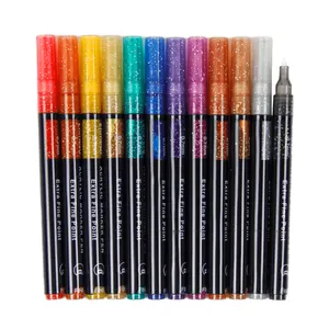 12 Color Multicolor Art Marker Factory Wholesale Supply Colorful Alcohol-Based Dual Tip Twin Marker For Painting