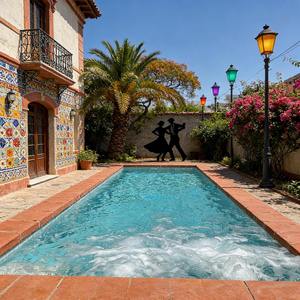 Piscine en acier, piscine de plongée, piscine extérieure en conteneur, piscine hors sol avec bord infini, piscine ovale - Product Image 5