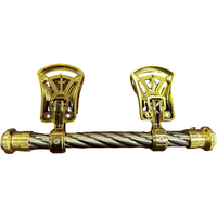 Vente en gros d'accessoires funéraires style américain modèle 2 # cercueils de quincaillerie de cercueil décoratifs avec poignées de cercueil fournitures funéraires