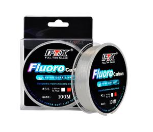 Filo da Pesca FTK all'Ingrosso 100m Monofilo da Lancio Resistente 100% Fluorocarbon per <span class=keywords><strong>la</strong></span> Pesca alla Spigola - Product Image 6