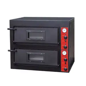 Equipo de Panadería JUSTA, Horno de Pizza Industrial Comercial, Horno de Pizza Eléctrico con 1/2 Capa para Panadería - Product Image 1