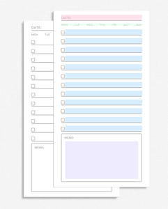 Carnet de planification hebdomadaire GF Factory Direct Sales, organiseur de poche, agenda, carnet de notes PU A6, <span class=keywords><strong>bloc</strong></span>-notes de planification hebdomadaire - Product Image 6
