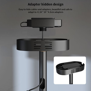 Support de plafond pour projecteur en aluminium de qualité supérieure avec adaptateur caché 360° °   Rotation, capacité de charge de 10 kg, compatibilité universelle avec vis 1/4 - Product Image 4