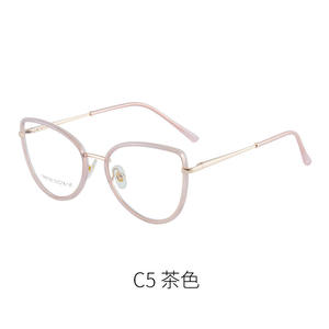 Gafas de Sol Cat Eye 87090, Montura Completa de Metal, Patillas con Resorte, Protección Anti Luz Azul, Unisex, Lentes AC - Product Image 2