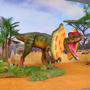 <span class=keywords><strong>Dinosaure</strong></span> animatronique réaliste Chuangying Jurassic World Dilophosaurus à vendre - Product Image 4