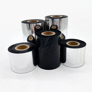 Ruban de cire de ruban de transfert thermique imprimé personnalisé directement en usine compatible avec l'imprimante d'étiquettes pour une utilisation directe de l'équipement - Product Image 5
