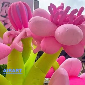 Ballon <span class=keywords><strong>géant</strong></span> gonflable en forme de fleur pour événements floraux, festivals et galeries, modèle de plante gonflable pour publicité et activités de jardinage - Product Image 4