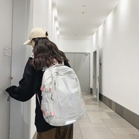 Sac à dos d'étudiant simple et décontracté pour ordinateur portable, unisexe, grande capacité, tendance Instagram, pour lycée et université