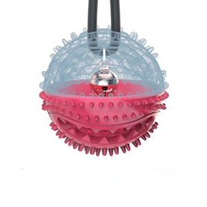 Nouveau disque de succion fuite d'aliments pour animaux de compagnie interactif ventouse boules mâcher <span class=keywords><strong>chien</strong></span> corde jouet - Product Image 6