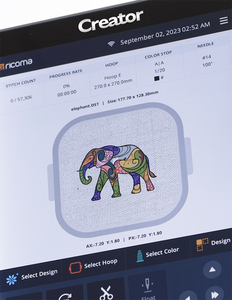 Máquina de bordar <span class=keywords><strong>RICOMA</strong></span> pequeña modelo <span class=keywords><strong>EM</strong></span> - Una sola cabeza, 10 agujas - Product Image 5