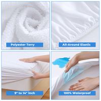 Protège-matelas imperméable King Size en tissu éponge anti-punaises de lit – Vente en gros