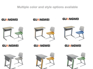 Guangwei University Classroom Furniture Set Unique Design Student Study Table Aluminum Alloy Single <strong>School</strong> <strong>Desk</strong> and Chair - Product Image 6