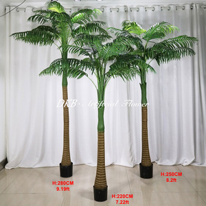 DKB Outdoor Artificial Plants Artificial Green <b>Tree</b> for Aquarium Decorative <b>Plastic</b> <b>Tree</b> with Cement Pot on Sale - Product Image 2