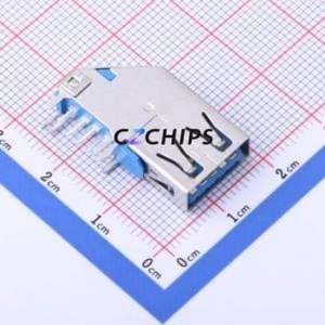 HC-ST-003-03-Z USB Connector Through hole Component (THT) Connector Type-A USB 3.0 Female Side Insert - Product Image 1