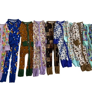 Maßgefertigte Bambus-Babykleidung mit Reißverschluss Individuell Angepasste Kinderkleidung Niedliche Bedruckte Bambus-Zipperkleidung - Product Image 4