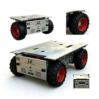 Châssis de robot tout-terrain robuste à 4 roues motrices, plateforme de transport RC, base de robot industriel, personnalisation disponible