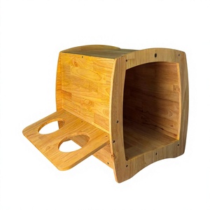 Maisonnette en bois pour chats, petite taille, usage intérieur, durable, style villa, design simple, utilisable toute l'année, fabriquée au Vietnam - Product Image 1