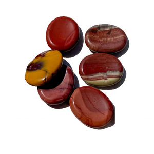 Cristal pulgar piedra mookaite jaspe Piedra Natural preocupación Palma natural pulgar cristal curación piedra preciosa preocupación pulgar - Product Image 1