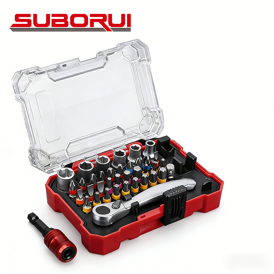 Bộ tuốc nơ vít chính xác SUBORUI đa năng 38 chi tiết, tuốc nơ vít đầu cắm
