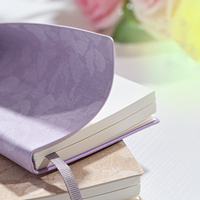 Carnet de notes A6 en tissu floral avec pochette en PU, papier ligné épais 100g Dovan, agenda portable pour affaires, journal de bureau personnalisé avec logo, bloc-notes