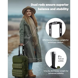 Sac à dos tactique à roulettes pour ordinateur <span class=keywords><strong>portable</strong></span> de 17 pouces, sac d'affaires de voyage à roulettes, bagage à main approuvé par la compagnie aérienne pour les voyages de travail - Product Image 6