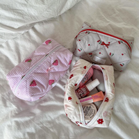 Dompet kecil Travel Mini dengan ritsleting kosmetik tas perlengkapan mandi Makeup murah