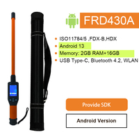 Lecteur d'étiquettes d'oreille d'animaux Android 13.0 HDX/FDX-B 134,2 kHz RFID avec BT4.2, WLAN, USB Type-C, fournit un SDK pour le développement