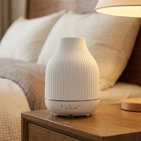 Diffuseur d'arômes volcanique, humidificateur d'air électrique, machine d'aromathérapie en céramique écologique, lumière de nuit LED multicolore, hôtel